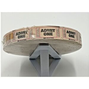MMF Industries Admit One Ticket Roll 2000 Beige
